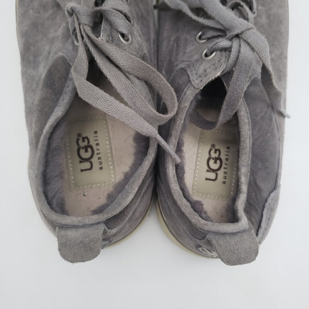 Ugg Evera Suede Gray Shearling Lined Sneaker Wome… - image 6
